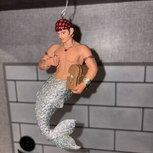 December Diamonds Atlantis Merman Ornament 2004 #55-90097 Rare Retired w/Box